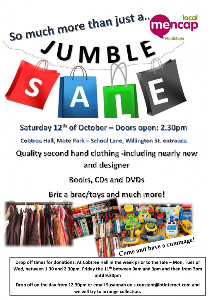 Jumble Sale - 12th October 2019